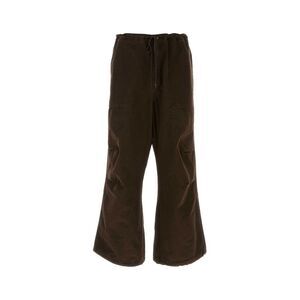 Entire Studios Unisex Brown Cotton Wide-Leg Pant